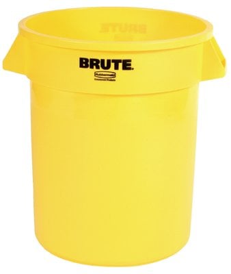 640-2620-YEL 20Gal W-O Lid Brute Container Trash Can Y -  Rubbermaid Commercial