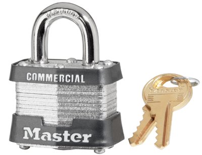 Picture of Master Lock 470-3DCOM 4 Pin Tumbler Safety Padlock Keyed Different