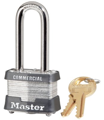Picture of Master Lock 470-3DLHCOM 4 Pin Tumbler Safety Padlock Keyed Diff. 1-9-16 Inch