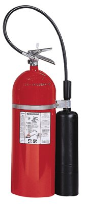 Fire Extinguisher, 20 lb Capacity, Class BC ,UL Rating10B:C ,Carbon Dioxide