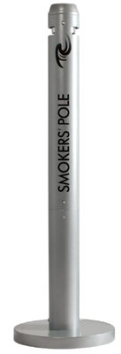 640-R1SM Smokers' Pole Silver Metallic