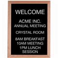 Aarco Products AOFD2418 Red Oak Framed Letter Board Message Center Aarco Products AOFD2418 Red Oak Framed Letter Board Message Center