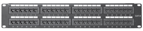 PP48P6 48 Port Cat6 Patch Panel