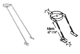 Picture of M &amp; G Duravent 7DT-XRB 7 Inch  Duratech Extended Roof Bracket  Adjusts 67 Inch -114 Inch 