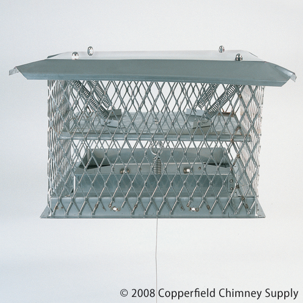Picture of Bernard Dalsin Mfg. Co. 051318 13 Inch  x 18 Inch  Chim-a-lator Deluxe Damper  11 Inch  High  W/30&apos; Cable