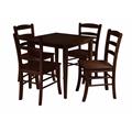 Winsome 94532 Groveland 5pc Square Dining Table with 4 chairs Winsome 94532 Groveland 5pc Square Dining Table with 4 chairs