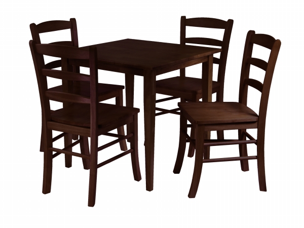 Picture of Winsome 94532 Groveland 5pc Square Dining Table with 4 chairs