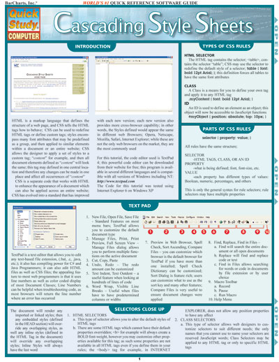 Picture of BarCharts- Inc. 9781423201762 Cascading Style Sheets