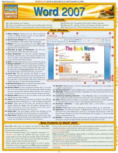 Picture of BarCharts- Inc. 9781423202721 Word 2007- Pack of 3