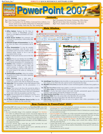 Picture of BarCharts- Inc. 9781423202769 Powerpoint 2007- Pack of 3