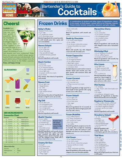 Picture of BarCharts- Inc. 9781423203230 Bartender s Guide To Cocktails