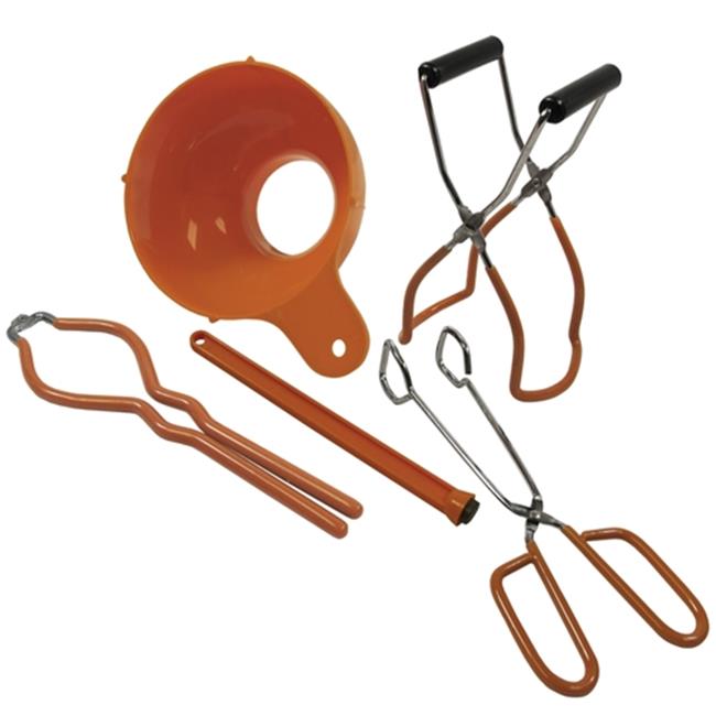 5 Piece Home Canning Kit - Red