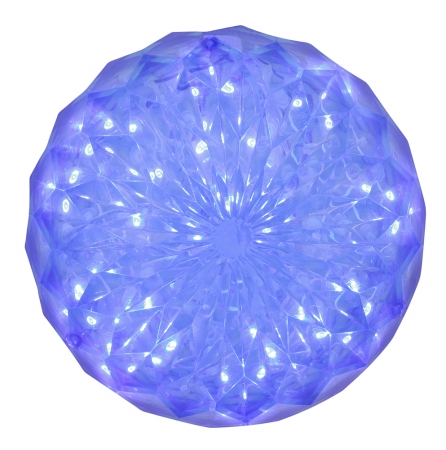 X106602 30 Light x 6 in. LED Blue Crystal Ball Outdoor