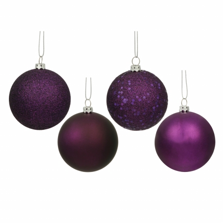 2.75 in. Plum 4 Finish Ball Asst 20-Box