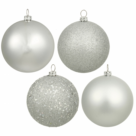 4 in. Silver 4 Finish Ball Asst 12-Box
