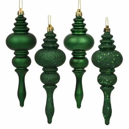 7 in. Emerald Finial 4 Finish Asst 8-Box