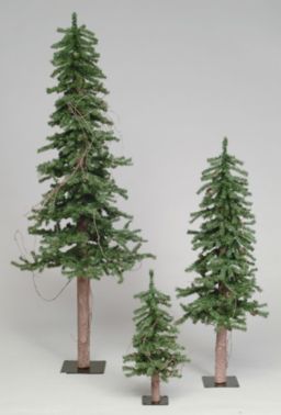 7 ft. x 41 in. Alpine Tree with Pine Cones