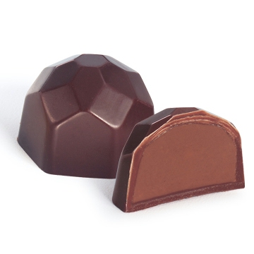 Picture of Astor Chocolate UFS451 Belgian Dark Parve Hazelnut Chocolate Truffle - 48 Pieces