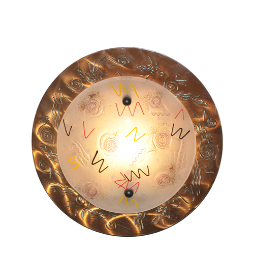 18060 16 in. W Supernova Fused Glass Wall Sconce