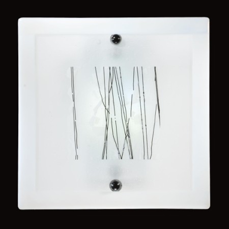 111927 12 in. W Twigs Led Fused Glass Wall Sconce