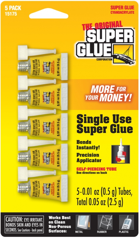 Picture of Super Glue Corp. 15175-12 Super Glue Single Use Minis- 12 Packs of 5 each