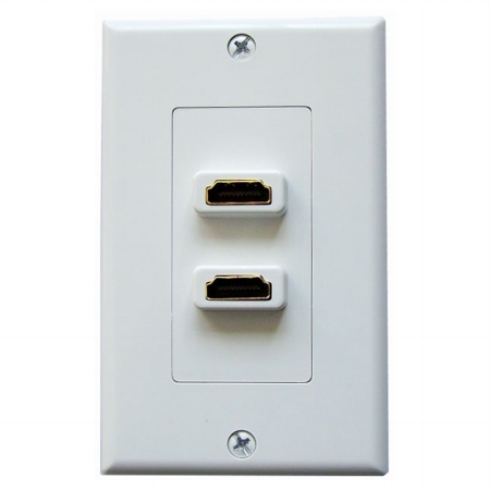 Picture of Vanco International 120902X Slim Line Dual HDMI Decor Faceplate