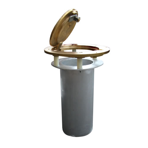 Picture of Jaypro Sports PVB-70S-CP Floor Sleeve and Chrome Hinged Cover 3 in.