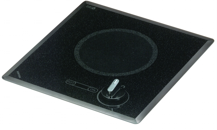 Picture of Kenyon B41518 Mediterranean Series Single Burner Cooktop- black with analog control- 6 .50 inch 240V UL