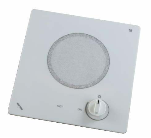 Picture of Kenyon B49517 Alpine Series Single Burner Cooktop- white with analog control- 6 .50 inch 120V UL