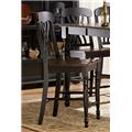 Home Elegance 1393BK-24 Ohana Counter Height Chair�in Black - Pack of 2 Home Elegance 1393BK-24 Ohana Counter Height Chair�in Black - Pack of 2