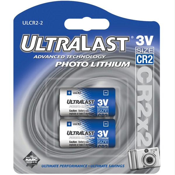 Picture of Ultralast 3V CR2 Lithium Photo Battery - 2 Pack