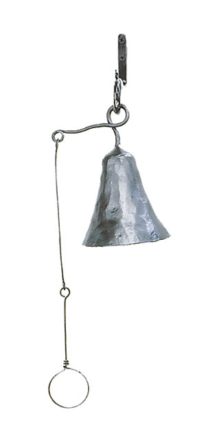 Picture of Achla WIB-01 Wrought Iron Knocker Bell Patio Accent - Graphite Powdercoat