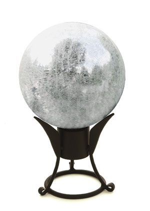 Picture of Achla G10-S-C 10 in. Gazing Globe in Silver with Crackle