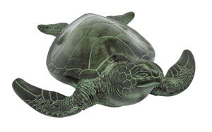 Picture of Achla TUR-01 Sea Turtle Statue - Cast Iron/Verdi