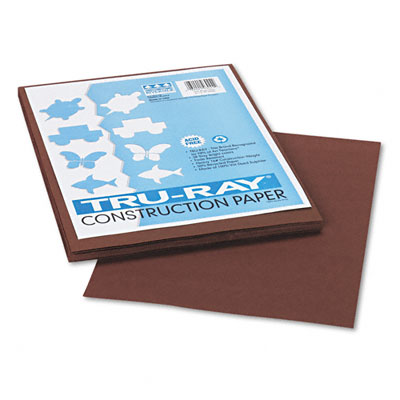 Tru-Ray Construction Paper - Dark Brown - 9 x 12 - 50 Sheets/Pack