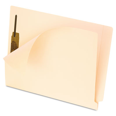 MicrobeGuard File Folders- Straight Cut- 1 Fastener- Letter- Manila- 50/Box