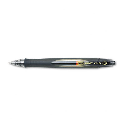 Picture of Pilot 31401 G6 Roller Ball Retractable Gel Pen- Black Ink- Fine