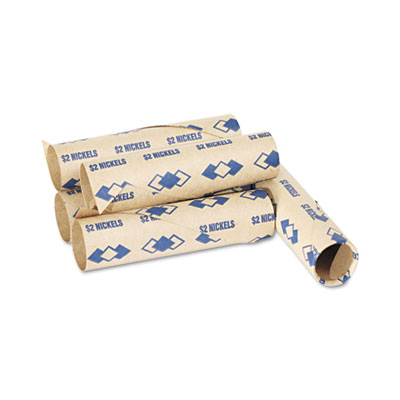 Picture of PM Company 65070 Preformed Tubular Coin Wrappers- Nickels- $2- 1000 Wrappers/Carton