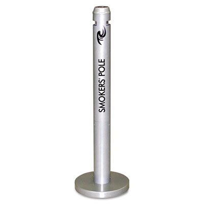 Picture of Rubbermaid Commercial R1-SM SmokerÆs Pole- Round- Steel- Silver