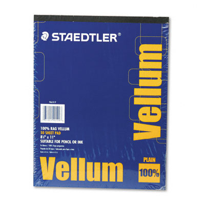 Picture of Staedtler 946811P Mars Translucent Vellum Art &amp; Drafting Paper- 16 lbs.- 8-1/2 x 11- 50 Sheets/Pad