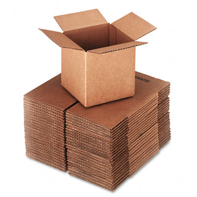 Picture of Universal 166899 Corrugated Kraft Fixed-Depth Shipping Carton- 6w x 6l x 6h- Brown- 25/Bundle