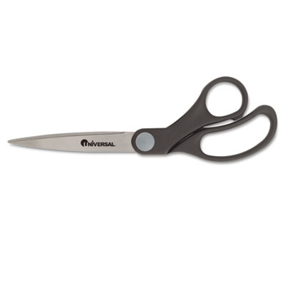 Picture of Universal 92010 Economy Scissors- 8&amp;quot; Length- Bent Handle- Stainless Steel- Black