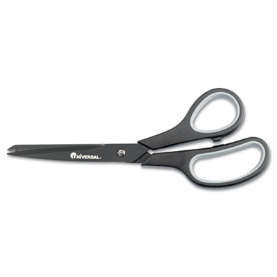 Picture of Universal 92021 Industrial Scissors- 8&amp;quot; Length- Straight- Black Carbon Coated Blades- Black/Blue