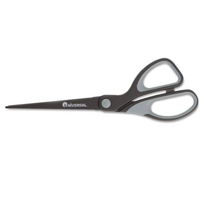 Picture of Universal 92022 Industrial Scissors- 8&amp;quot; Length- Bent- Black Carbon Coated Blades- Black/Blue