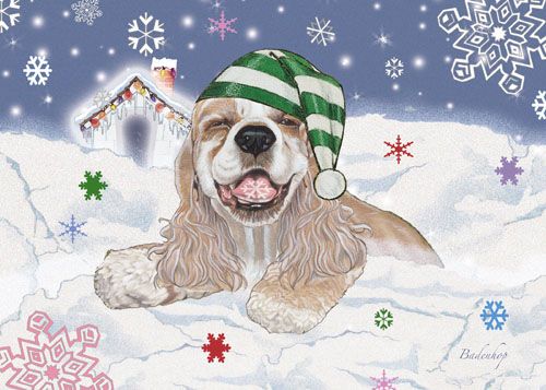 Picture of Pipsqueak Productions C539 Mix Dog  Holiday Boxed Cards
