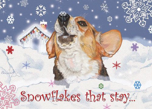 Picture of Pipsqueak Productions C555 Beagle Holiday Boxed Cards