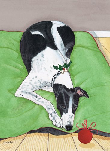 Picture of Pipsqueak Productions C957 Greyhound Holiday Boxed Cards