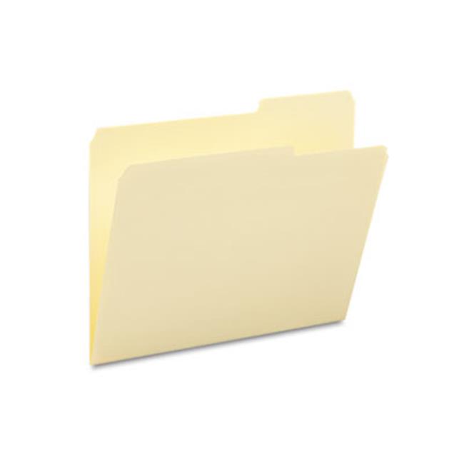 Smead 10385 Guide Height File Folders- 2/5 Cut Right Top Tab- Letter- Manila-...