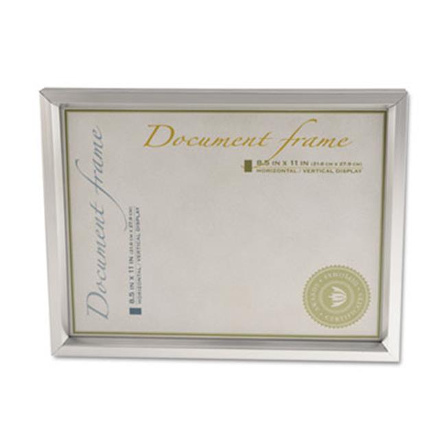 Universal 76853 Plastic Document Frame- for 8 1/2 x 11- Easel Back- Metallic ...