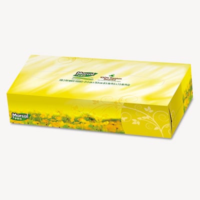 Picture of MarcalPro 2930 100% Premium Recycled Facial Tissue- 100/Box- 30 Boxes/Carton